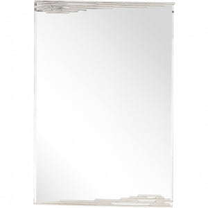 Homeroots 46" Silver Framed Accent Mirror  Glass 396650