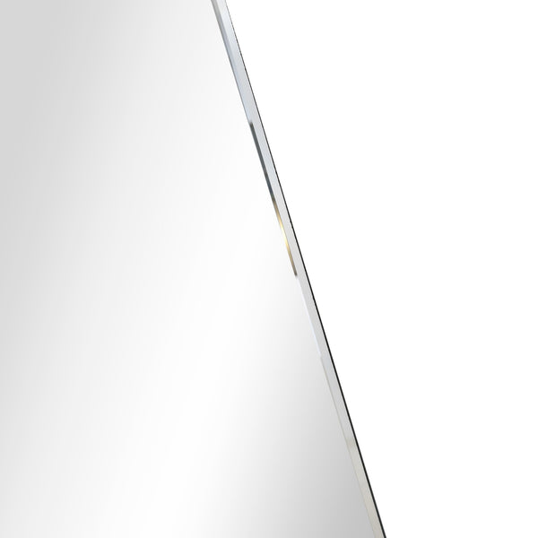 Homeroots 46" Silver Framed Accent Mirror  Glass 396650