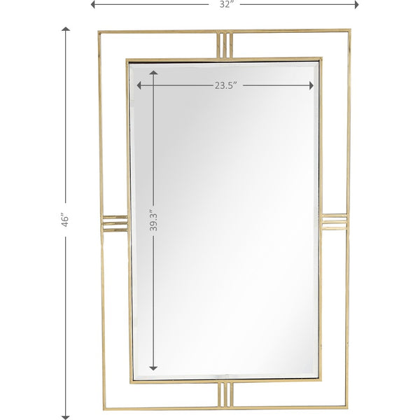 Homeroots Black Chic Mirror  Glass 396651