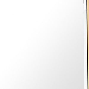 Homeroots 45" Gold Framed Accent Mirror  Glass 396654