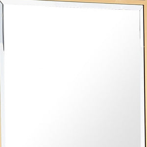 Homeroots 45" Gold Framed Accent Mirror  Glass 396654