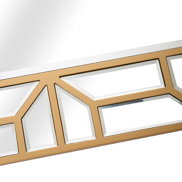 Homeroots 45" Gold Framed Accent Mirror  Glass 396654