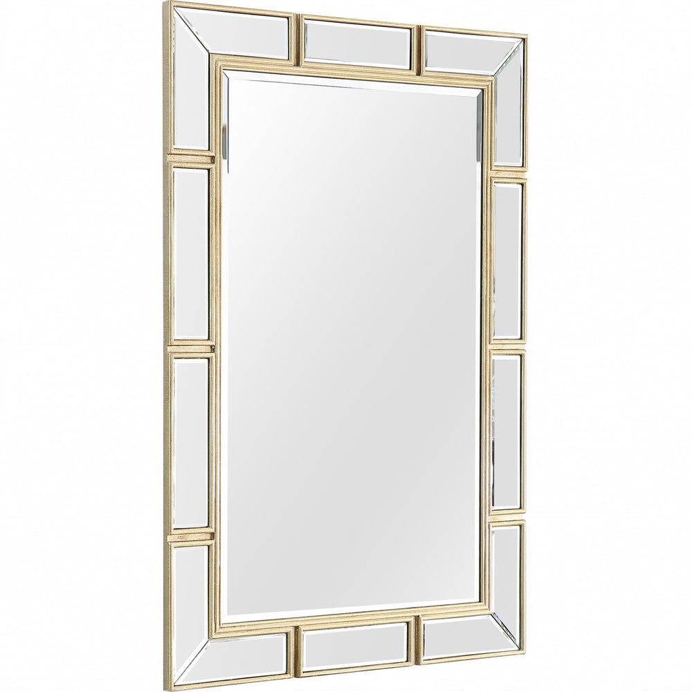 Homeroots 45" Silver Framed Accent Mirror  Glass 396656