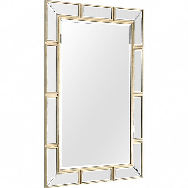 Homeroots 45" Silver Framed Accent Mirror  Glass 396656
