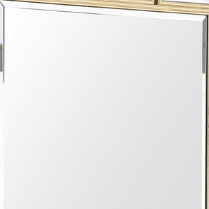 Homeroots 45" Silver Framed Accent Mirror  Glass 396656