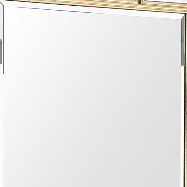 Homeroots 45" Silver Framed Accent Mirror  Glass 396656