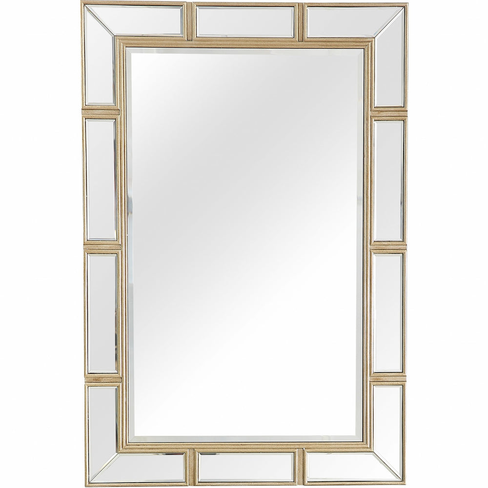 Homeroots 45" Silver Framed Accent Mirror  Glass 396656