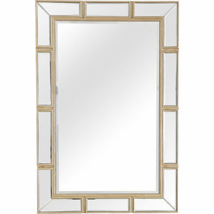 Homeroots 45" Silver Framed Accent Mirror  Glass 396656