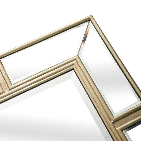 Homeroots 45" Silver Framed Accent Mirror  Glass 396656