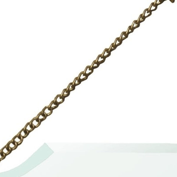 Homeroots 6" Gold Irregular Unframed Accent Mirror  Brass ,Glass 396679