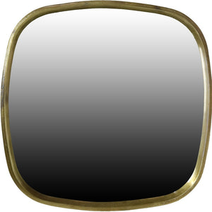 Homeroots 27" Brass Abstract Accent Mirror  Cast Metal 396689