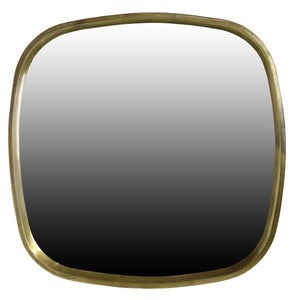 Homeroots 27" Brass Abstract Accent Mirror  Cast Metal 396689