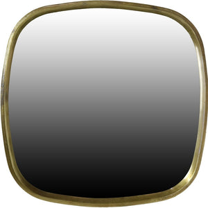 Homeroots 27" Brass Abstract Accent Mirror  Cast Metal 396689