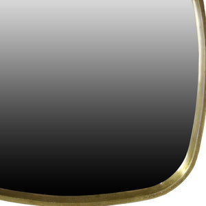 Homeroots 27" Brass Abstract Accent Mirror  Cast Metal 396689