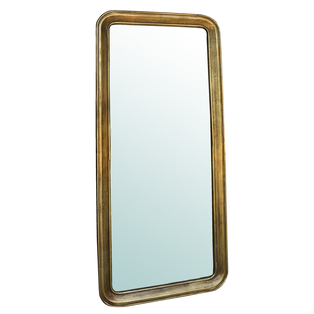 Homeroots 58" Gold Framed Accent Mirror  Brass ,Glass 396691
