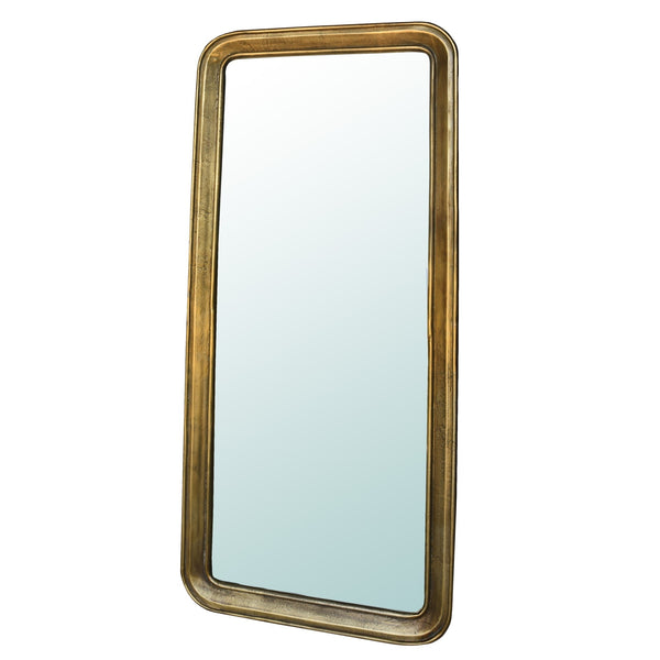 Homeroots 58" Gold Framed Accent Mirror  Brass ,Glass 396691