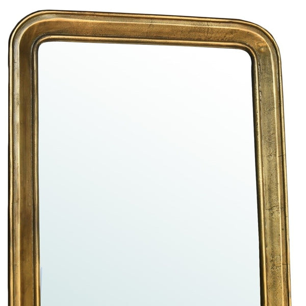 Homeroots 58" Gold Framed Accent Mirror  Brass ,Glass 396691