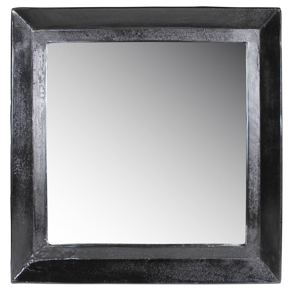 Homeroots 27" Silver Framed Accent Mirror  Cast Metal ,Glass 396693
