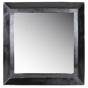 Homeroots 27" Silver Framed Accent Mirror  Cast Metal ,Glass 396693
