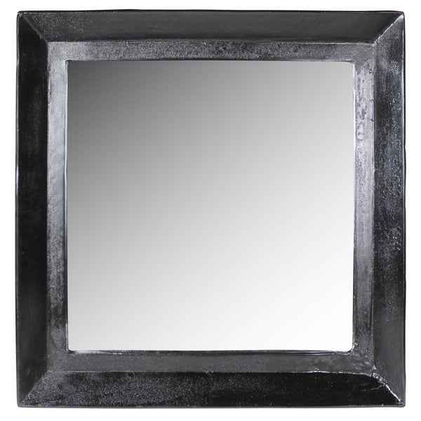 Homeroots 27" Silver Framed Accent Mirror  Cast Metal ,Glass 396693