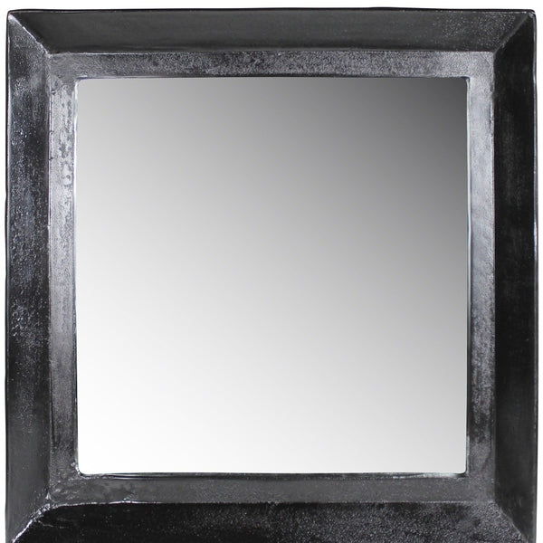 Homeroots 27" Silver Framed Accent Mirror  Cast Metal ,Glass 396693