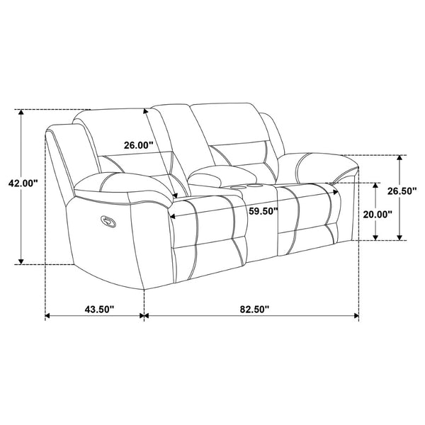 English Elm Chelan Plush Sofa and Loveseat Set with Sloped Arms for Contemporary Living Rooms B062S01730
