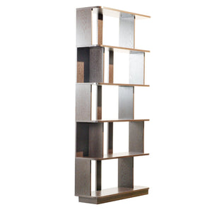 English Elm 31.5" Tall 5-tier Mdf Bookcase Slim Open Shelving Unit for Office Bedroom Living Room Ox Blood Red W2899P444162