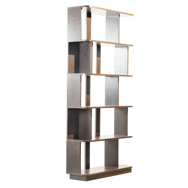 English Elm 31.5" Tall 5-tier Mdf Bookcase Slim Open Shelving Unit for Office Bedroom Living Room Ox Blood Red W2899P444162