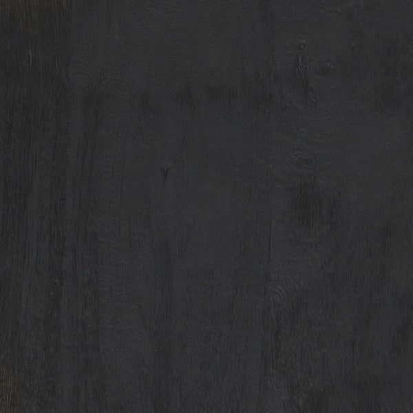 Homeroots 19" Black Solid Wood Backless Bar Chair   396802