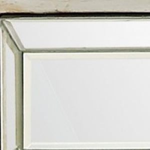 Homeroots 48" Silver Mirrored Glass Console Table   396812