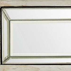 Homeroots 48" Silver Mirrored Glass Console Table   396812