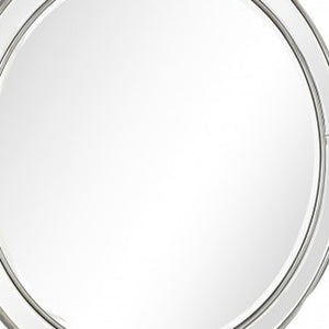 Homeroots 48" Silver Mirrored Glass Console Table   396815