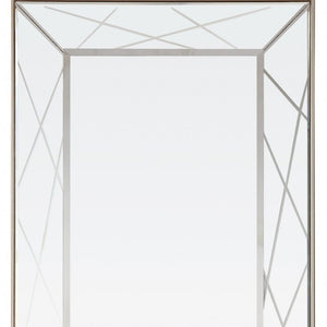 HomeRoots 48" Champagne & Silver Mirrored Console Table with Two Drawers - Modern Glam for Any Space 396817
