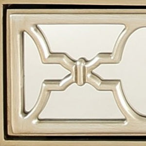 Homeroots Champagne Glass Mirror Console Table   396820