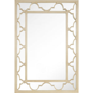 Homeroots Champagne Glass Mirror And Console Table   396821