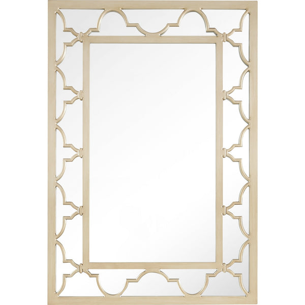 Homeroots Champagne Glass Mirror And Console Table   396821