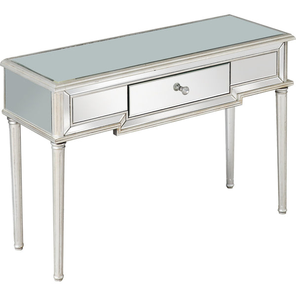 Homeroots Silver Leaf Antiqued Console Table   396822