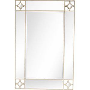 Homeroots Champagne Finish Mirror And Console Table   396827