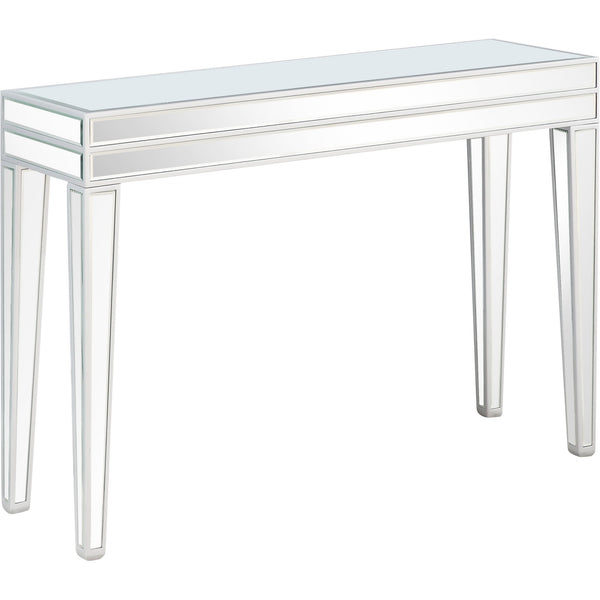 Homeroots Clear Glass Mirror Console Table   396832