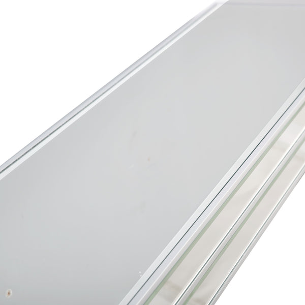 Homeroots Clear Glass Mirror Console Table   396832