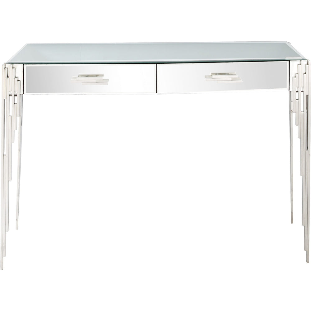 Homeroots Rectangular Striped Falling Console Table   396836