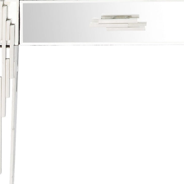 Homeroots Rectangular Striped Falling Console Table   396836