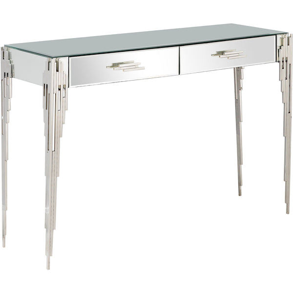 Homeroots Rectangular Striped Falling Console Table   396836