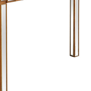 Homeroots 43" Gold Mirrored Glass Console Table   396846