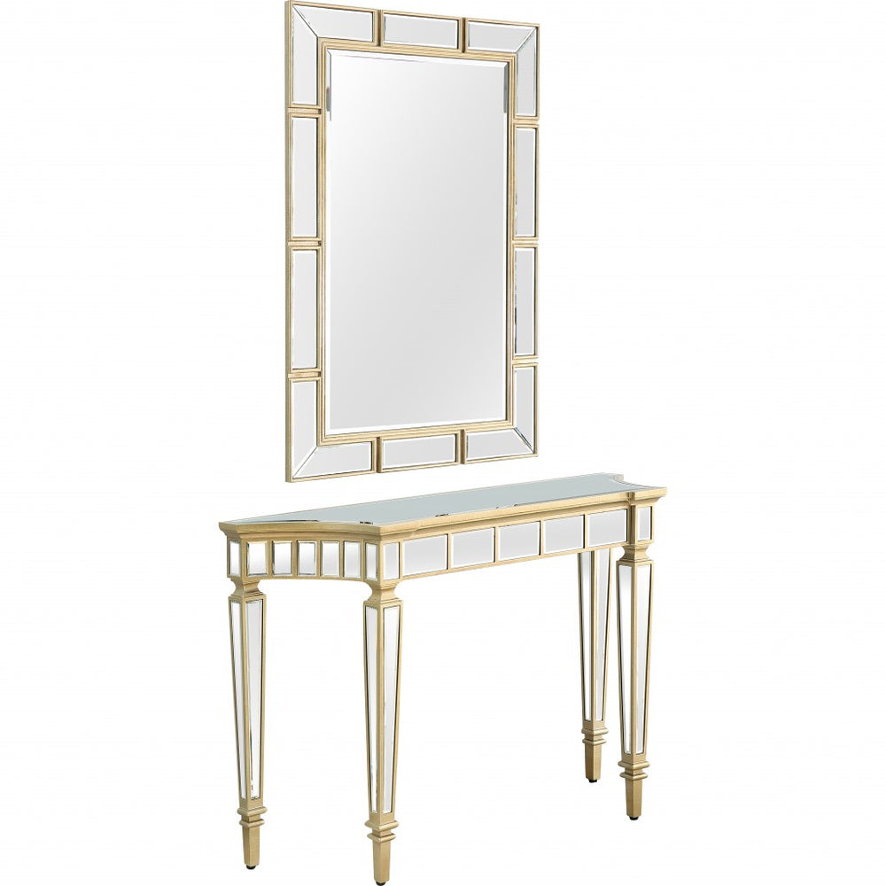 Homeroots Svelte Mirror And Console Table   396849
