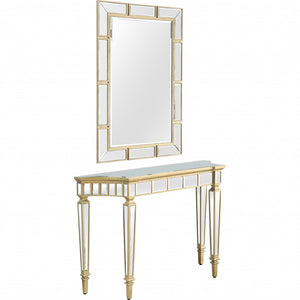 Homeroots Svelte Mirror And Console Table   396849