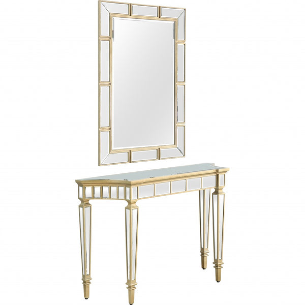 Homeroots Svelte Mirror And Console Table   396849
