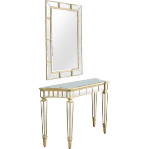 Homeroots Svelte Mirror And Console Table   396849