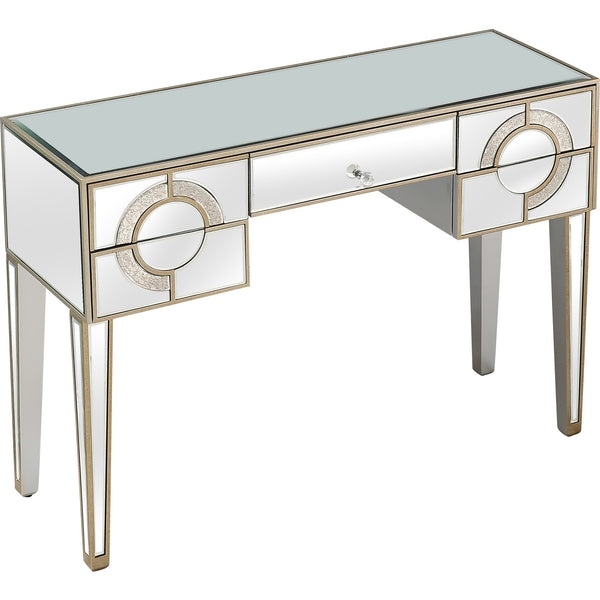 Homeroots Antiqued Crystal Console Table   396856