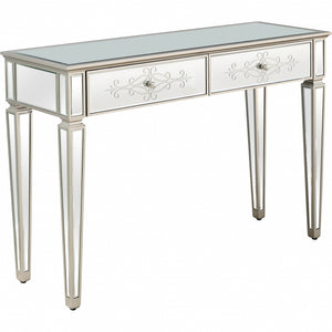 Homeroots Antiqued Etch Console Table   396858